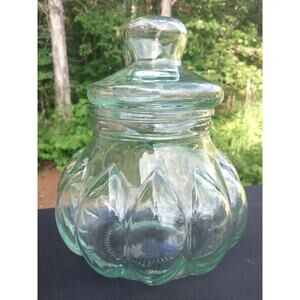 Vintage Large Pumpkin Apothecary Jar, 1 Gallon